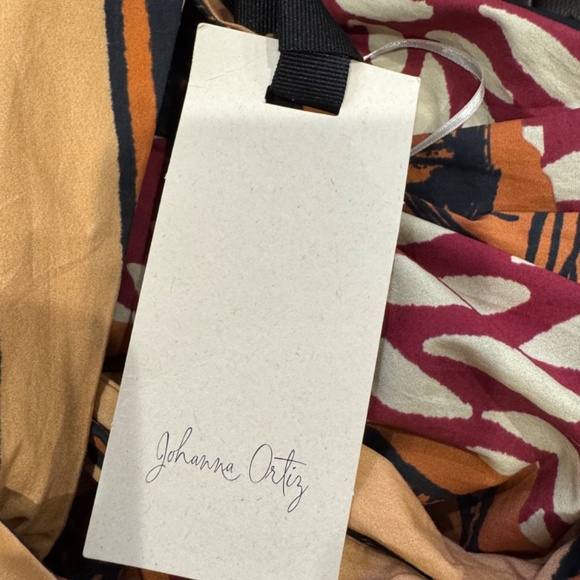 NWT $595 Johanna Ortiz Yoruba Crop Top in Russet Terracotta, Black, & Ecru Sz 10 - Picture 13 of 13